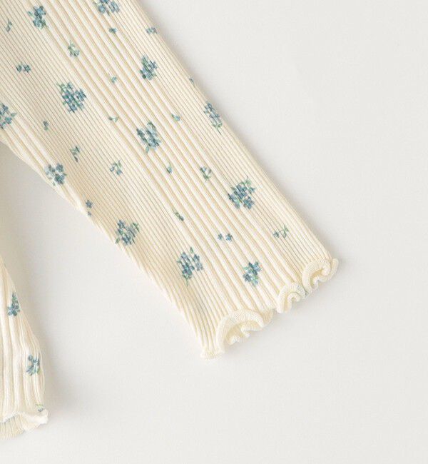 SHIPS KIDS「SHIPS KIDS:80～90cm / フラワー テキスタイル 長袖 TEE」|Tシャツ・カットソー|