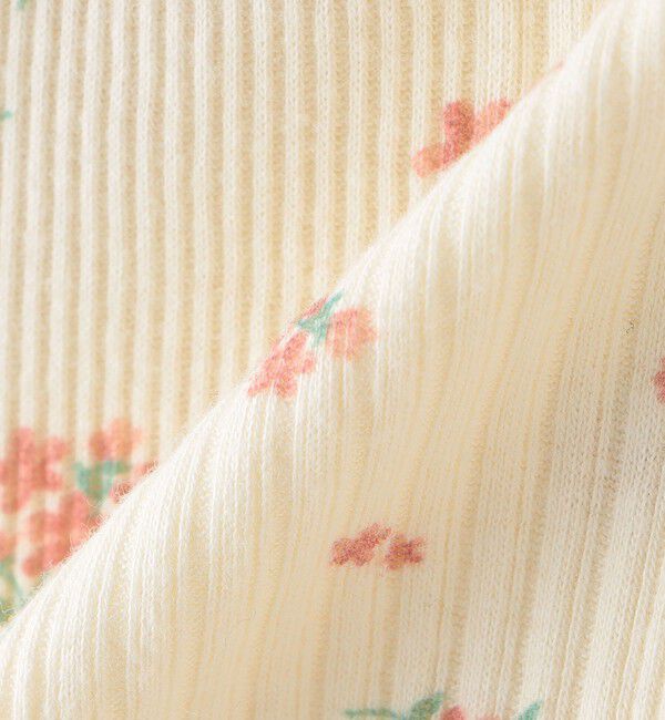 SHIPS KIDS「SHIPS KIDS:80～90cm / フラワー テキスタイル 長袖 TEE」|Tシャツ・カットソー|