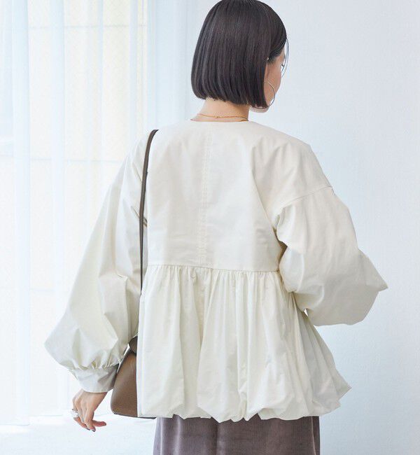 SHIPS for women「ペプラム バルーン 中綿 ブルゾン」|その他|