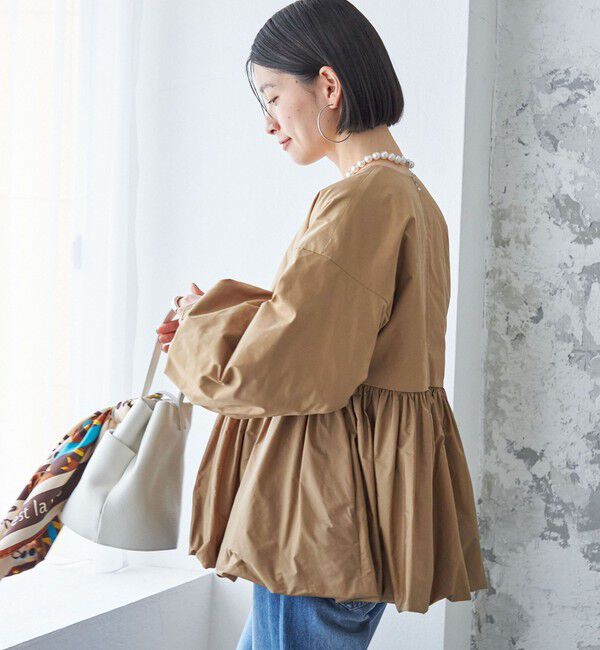 SHIPS for women「ペプラム バルーン 中綿 ブルゾン」|その他|