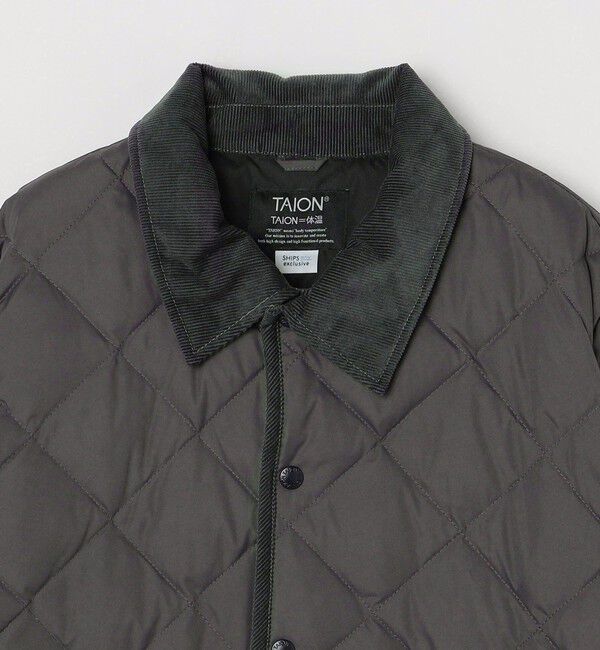 SHIPS any「【SHIPS any別注】TAION: 〈手洗い可能〉ダイヤキルト ダウン ハーフコート◇」|ダウン|