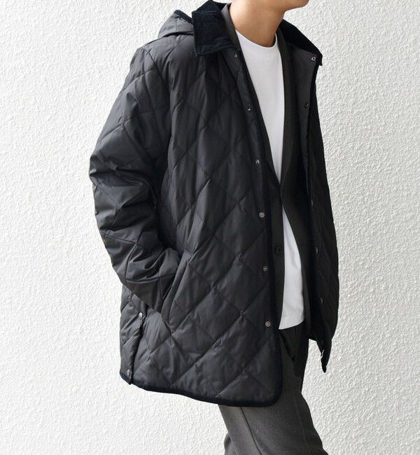 SHIPS any「【SHIPS any別注】TAION: 〈手洗い可能〉ダイヤキルト ダウン ハーフコート◇」|ダウン|ブラック