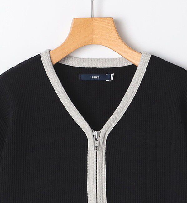 SHIPS KIDS「SHIPS KIDS:100～130cm / ワッフル カーディガン」|カーディガン|