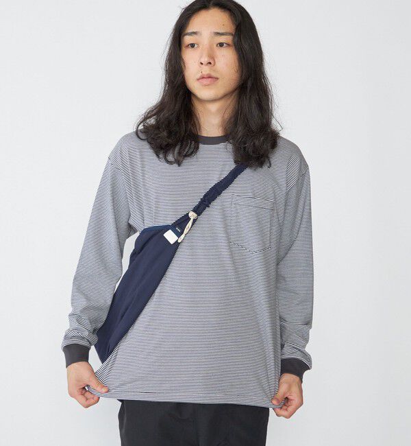 SHIPS「SHIPS: マイクロ ボーダー Tシャツ (ロンT)」|Tシャツ・カットソー|