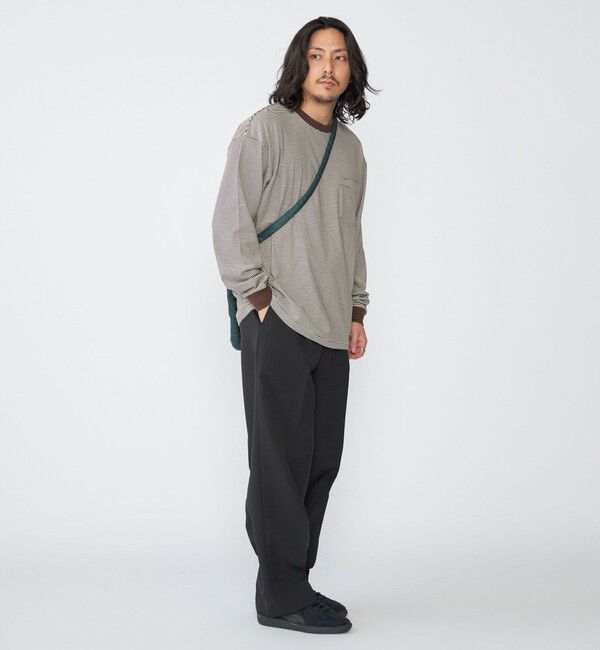 SHIPS「SHIPS: マイクロ ボーダー Tシャツ (ロンT)」|Tシャツ・カットソー|