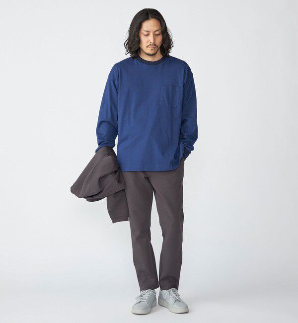 SHIPS「SHIPS: マイクロ ボーダー Tシャツ (ロンT)」|Tシャツ・カットソー|