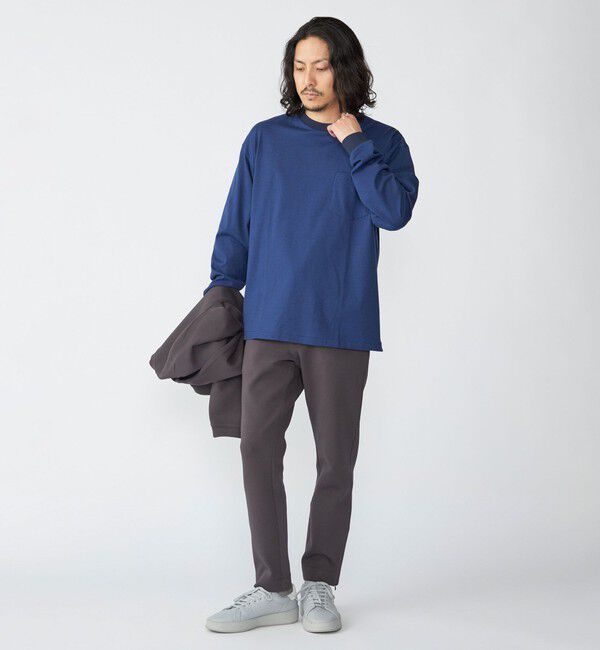 SHIPS「SHIPS: マイクロ ボーダー Tシャツ (ロンT)」|Tシャツ・カットソー|