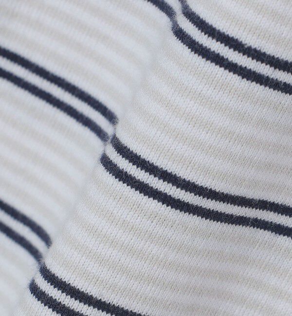 SHIPS「SHIPS: マイクロ ボーダー Tシャツ (ロンT)」|Tシャツ・カットソー|