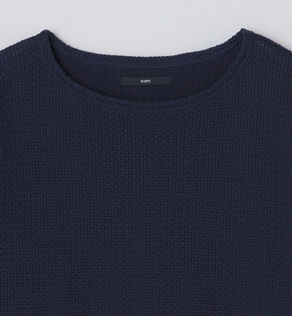 SHIPS「SHIPS: ローゲージ ピケ ボートネック カットソー」|Tシャツ・カットソー|