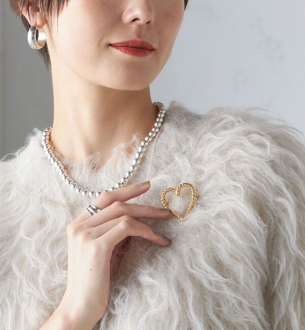 SHIPS for women「ハート モチーフ ブローチ」|ブローチ・コサージュ|