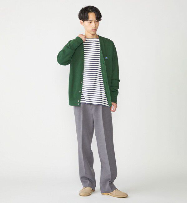 SHIPS「【SHIPS別注】LACOSTE: コットン/ポリエステル Vネック カーディガン 24FW」|カーディガン|