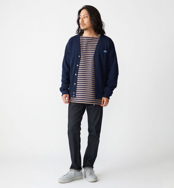 SHIPS「【SHIPS別注】LACOSTE: コットン/ポリエステル Vネック カーディガン 24FW」|カーディガン|