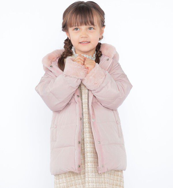 SHIPS KIDS「SHIPS KIDS:100～130cm /〈手洗い可能〉リバティ リサイクル ロング ダウン」|ダウン|