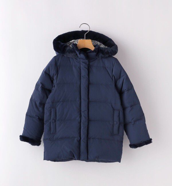 SHIPS KIDS「SHIPS KIDS:100～130cm /〈手洗い可能〉リバティ リサイクル ロング ダウン」|ダウン|