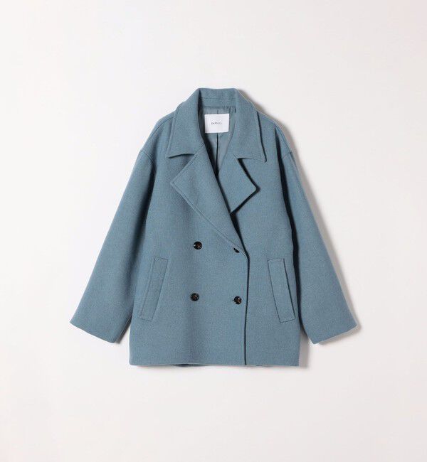 SHIPS any「SHIPS any: ウール ミックス コクーン ショート Pコート」|その他|