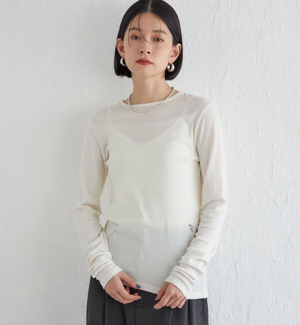 SHIPS for women「Wai＋:〈手洗い可能〉オーガニックコットン カットソー」|Tシャツ・カットソー|