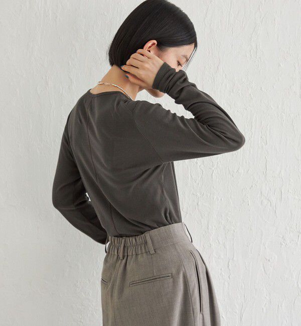 SHIPS for women「Wai＋:〈手洗い可能〉オーガニックコットン カットソー」|Tシャツ・カットソー|