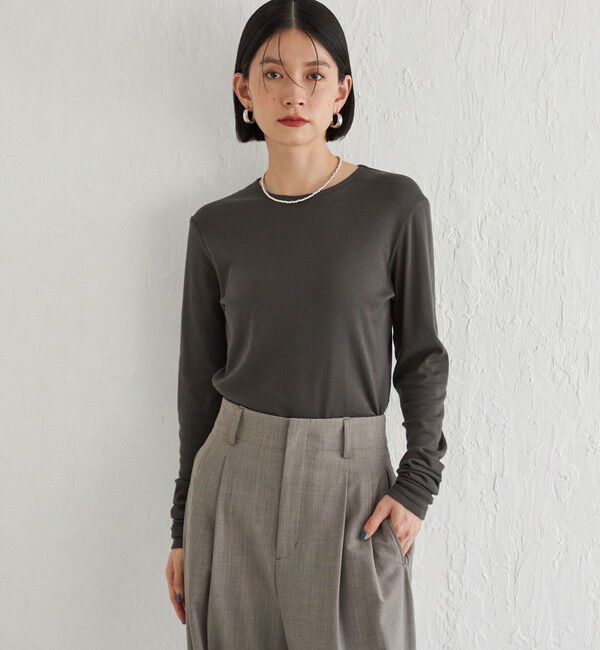 SHIPS for women「Wai＋:〈手洗い可能〉オーガニックコットン カットソー」|Tシャツ・カットソー|