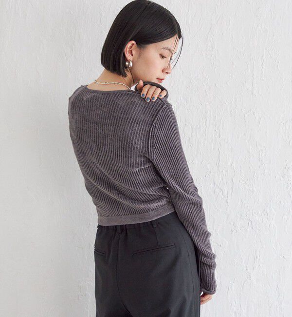 SHIPS for women「Wai＋:〈手洗い可能〉1/18ホック付 カーディガン」|カーディガン|