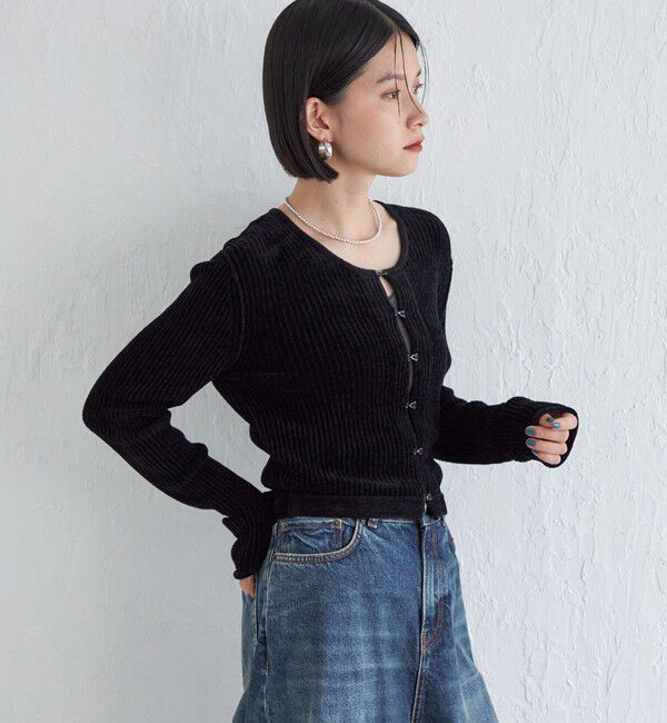 SHIPS for women「Wai＋:〈手洗い可能〉1/18ホック付 カーディガン」|カーディガン|