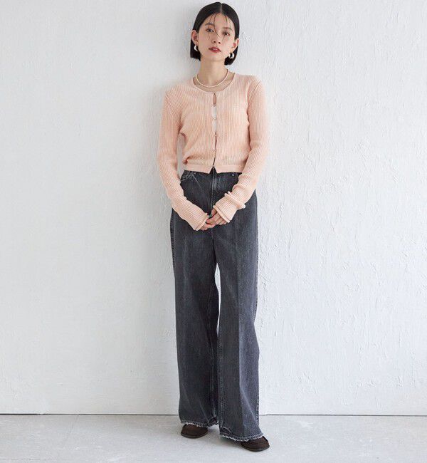 SHIPS for women「Wai＋:〈手洗い可能〉1/18ホック付 カーディガン」|カーディガン|