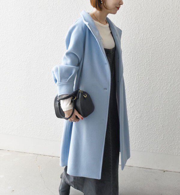 SHIPS any「SHIPS any: ノンミュールジングウール スタンドネック ロング コート」|その他|