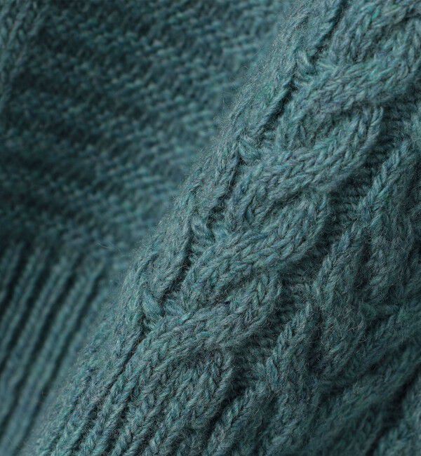 SHIPS any「SHIPS any:〈手洗い可能〉アラン / ガーター 編み リラックス クルーネック ニット◇」|ニット・セーター|