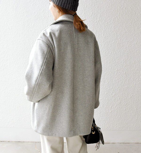 SHIPS any「SHIPS any: ウール コクーン テーラード ショート コート 25AW」|その他|