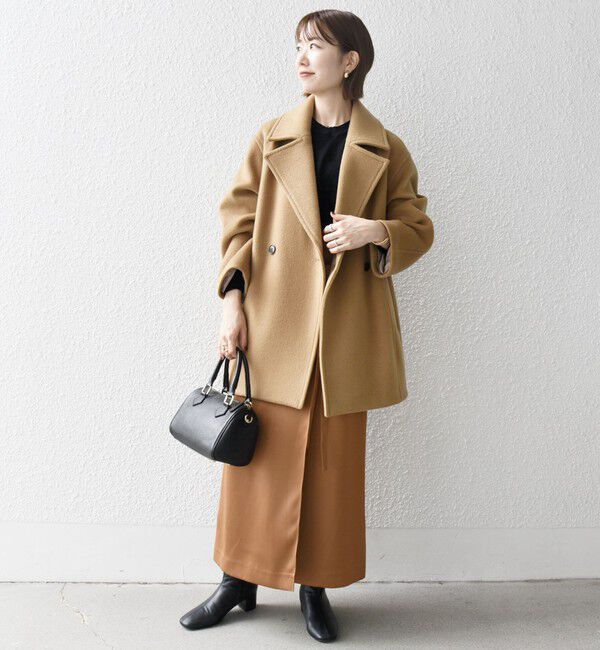 SHIPS any「SHIPS any: ウール コクーン テーラード ショート コート 25AW」|その他|