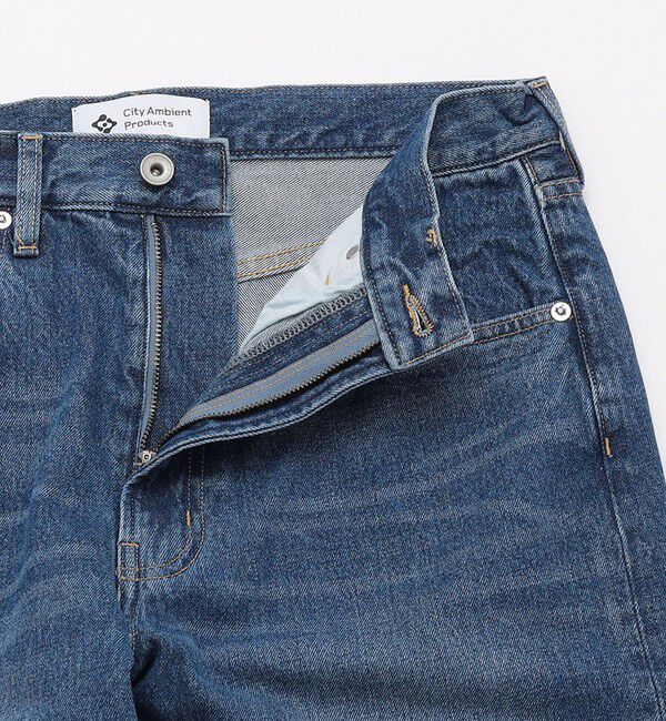SHIPS「City Ambient Products: 12オンス ストレート バギー デニム パンツ」|デニム|
