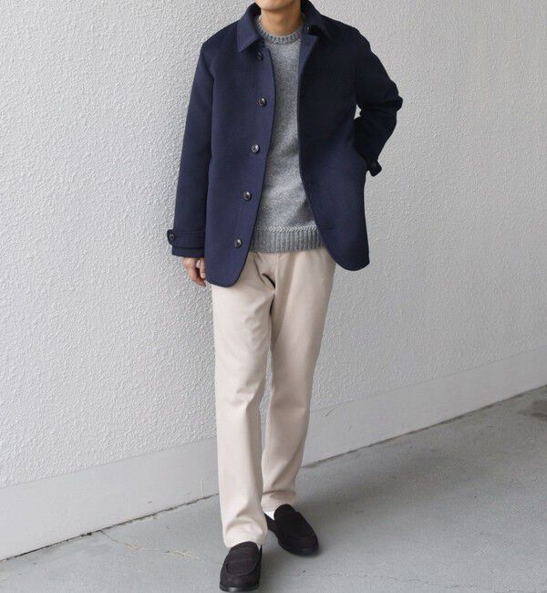 SHIPS any「SHIPS any: ウォーム メルトン シングル Pコート◇」|ピーコート|