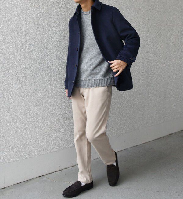 SHIPS any「SHIPS any: ウォーム メルトン シングル Pコート◇」|ピーコート|