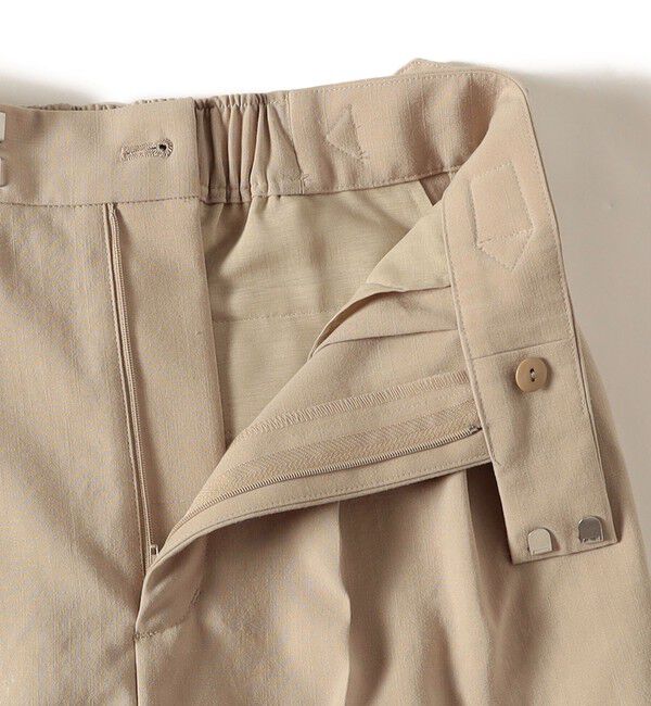 SHIPS for women「〈手洗い可能〉Asami 麻調合繊 2タック ワイドパンツ」|その他|