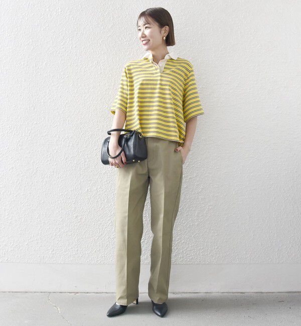 SHIPS any「SHIPS any:〈洗濯機可能〉パイル ボーダー ラガーTEE」|Tシャツ・カットソー|