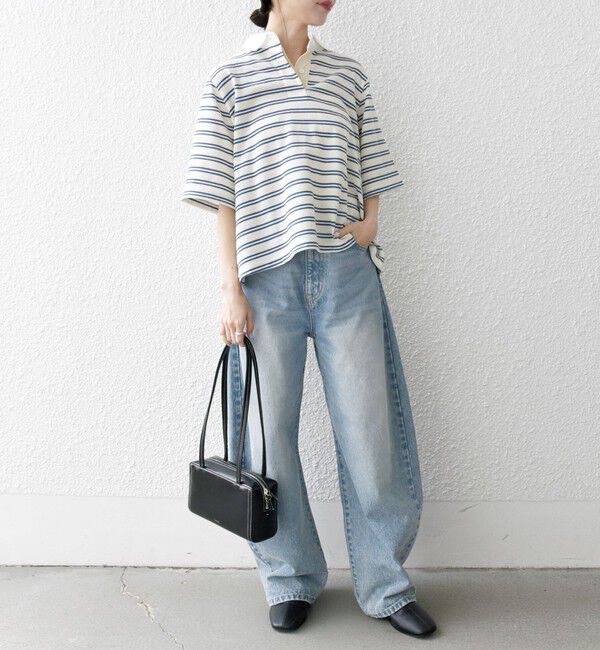 SHIPS any「SHIPS any:〈洗濯機可能〉パイル ボーダー ラガーTEE」|Tシャツ・カットソー|