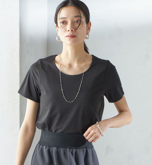 SHIPS for women「〈手洗い可能〉SORONA(R) クルーネック TEE」|Tシャツ・カットソー|