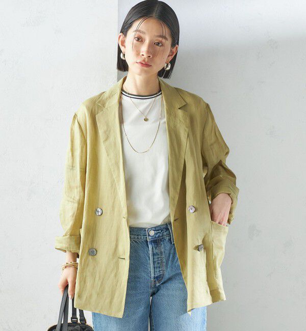 SHIPS for women「〈手洗い可能〉ラミー 4 シアー ジャケット」|テーラードジャケット|