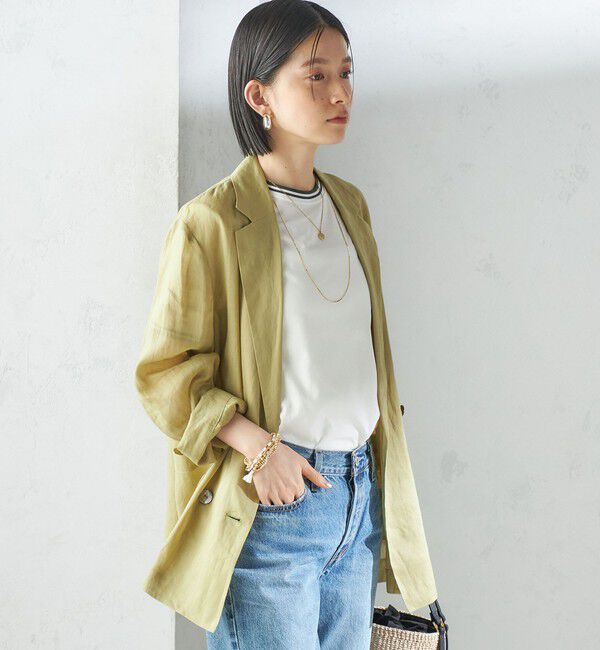 SHIPS for women「〈手洗い可能〉ラミー 4 シアー ジャケット」|テーラードジャケット|