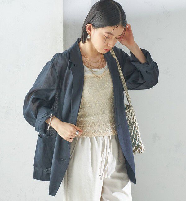 SHIPS for women「〈手洗い可能〉ラミー 4 シアー ジャケット」|テーラードジャケット|