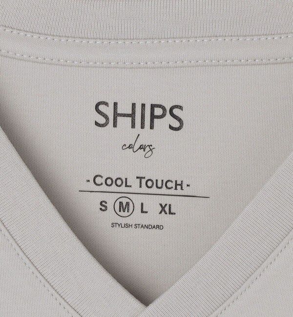 SHIPS Colors 「SHIPS Colors:〈接触冷感〉シルケット コットン Vネック TEE◇」|Tシャツ・カットソー|