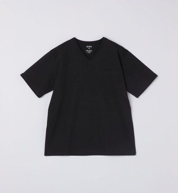 SHIPS Colors 「SHIPS Colors:〈接触冷感〉シルケット コットン Vネック TEE◇」|Tシャツ・カットソー|