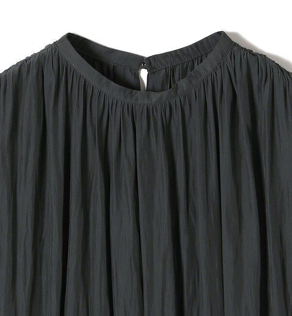 SHIPS for women「〈手洗い可能〉割繊 無地 ノースリーブ ワンピース」|ワンピース|