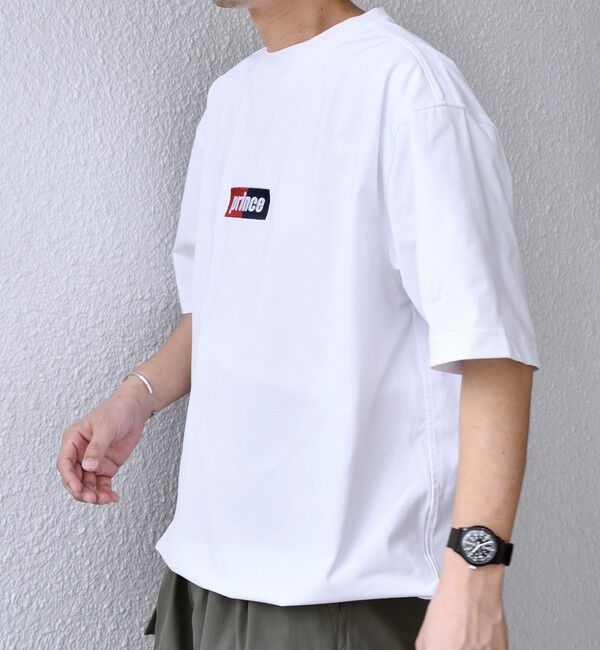 SHIPS any「【SHIPS any別注】prince:〈吸水速乾/UVカット/遮熱〉ボックス ロゴ 刺繍 スピンドル Tシャツ◇」|Tシャツ・カットソー|