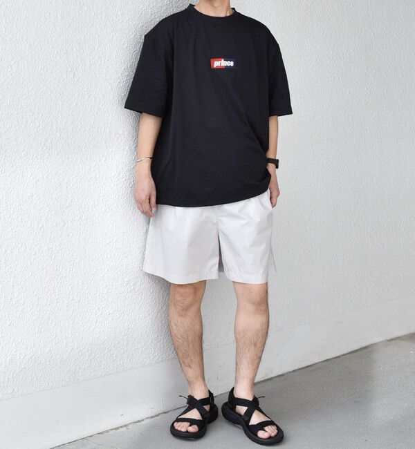 SHIPS any「【SHIPS any別注】prince:〈吸水速乾/UVカット/遮熱〉ボックス ロゴ 刺繍 スピンドル Tシャツ◇」|Tシャツ・カットソー|