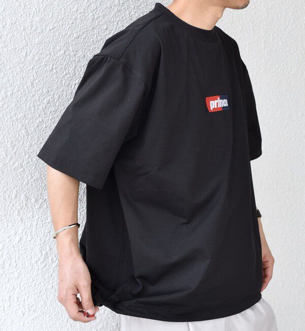 SHIPS any「【SHIPS any別注】prince:〈吸水速乾/UVカット/遮熱〉ボックス ロゴ 刺繍 スピンドル Tシャツ◇」|Tシャツ・カットソー|