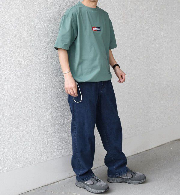 SHIPS any「【SHIPS any別注】prince:〈吸水速乾/UVカット/遮熱〉ボックス ロゴ 刺繍 スピンドル Tシャツ◇」|Tシャツ・カットソー|