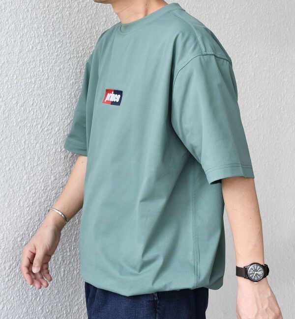SHIPS any「【SHIPS any別注】prince:〈吸水速乾/UVカット/遮熱〉ボックス ロゴ 刺繍 スピンドル Tシャツ◇」|Tシャツ・カットソー|