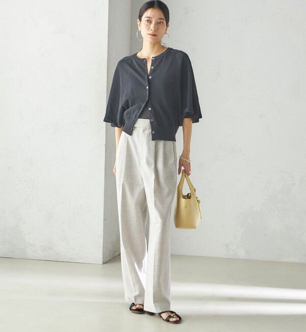 SHIPS for women「〈手洗い可能〉ホール ガーメント ケープ デザイン カーディガン」|カーディガン|