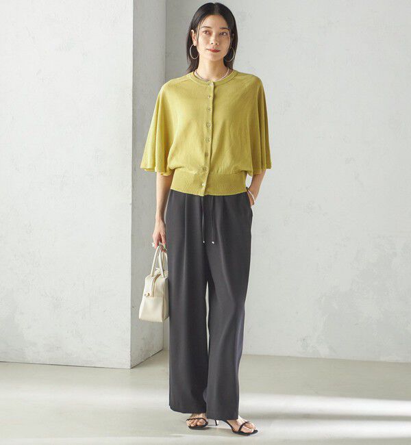 SHIPS for women「〈手洗い可能〉ホール ガーメント ケープ デザイン カーディガン」|カーディガン|