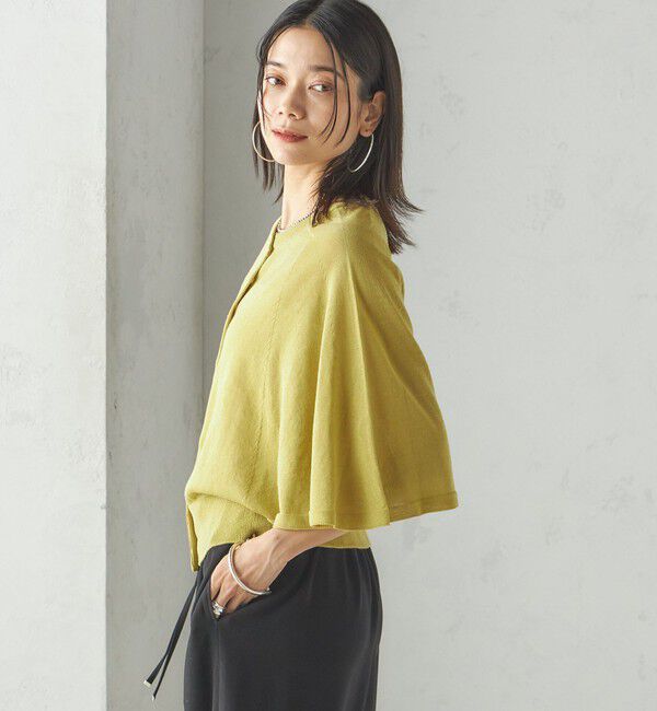 SHIPS for women「〈手洗い可能〉ホール ガーメント ケープ デザイン カーディガン」|カーディガン|